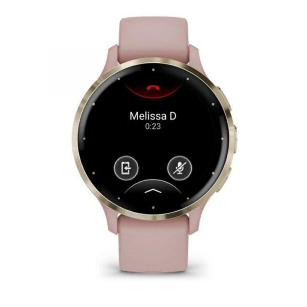 Garmin Venu 3S Reloj Smartwatch 41mm Bisel Acero Inoxidable Dorado con Correa de Silicona Rosa Oro Reacondicionado