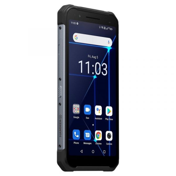 Hammer Construction 6/128GB Rugerizado Negro/Plata Libre Reacondicionado