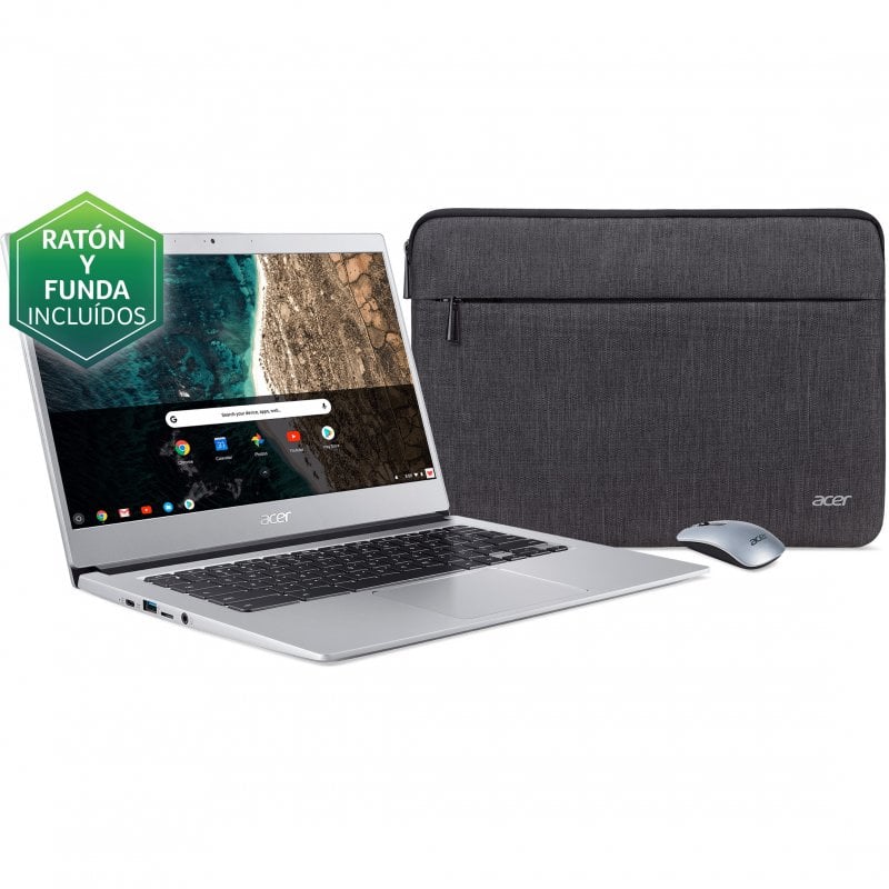 Acer Chromebook 514 Intel Pentium N4200/4GB/128GB eMMC/14" Táctil + Ratón/Funda