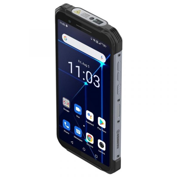 Hammer Construction 6/128GB Rugerizado Negro/Plata Libre Reacondicionado