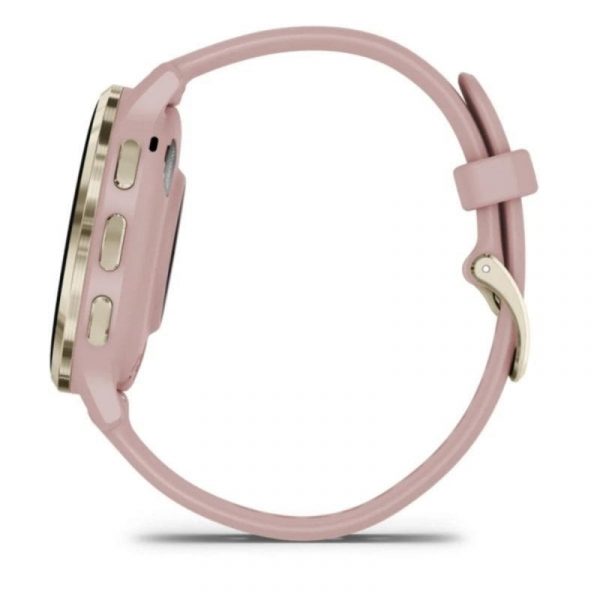 Garmin Venu 3S Reloj Smartwatch 41mm Bisel Acero Inoxidable Dorado con Correa de Silicona Rosa Oro Reacondicionado
