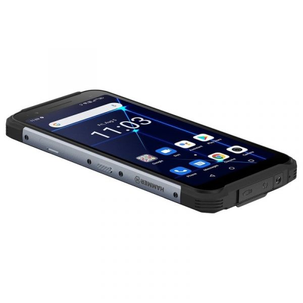Hammer Construction 6/128GB Rugerizado Negro/Plata Libre Reacondicionado