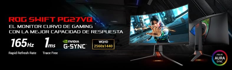 Asus pg27vq monitor curvo gaming