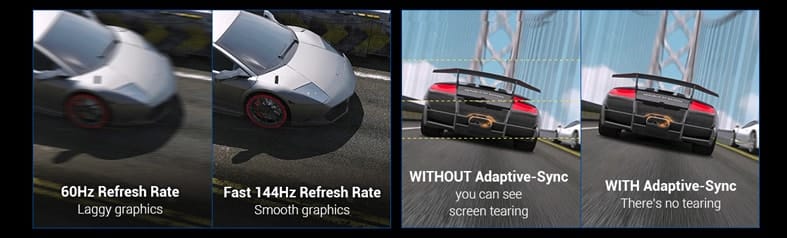 Asus vg278q gaming con FreeSync y GameFast Input