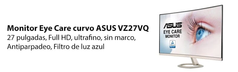 Asus vz27vq monitor con Eye Care
