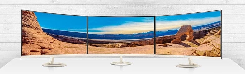 Asus vz27vq en configuración de múltiples monitores