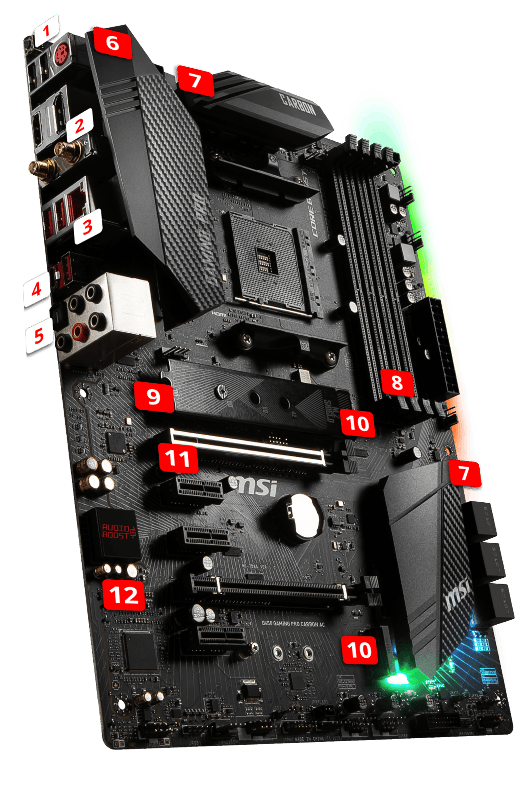 MSI B450 Gaming Pro Carbon AC