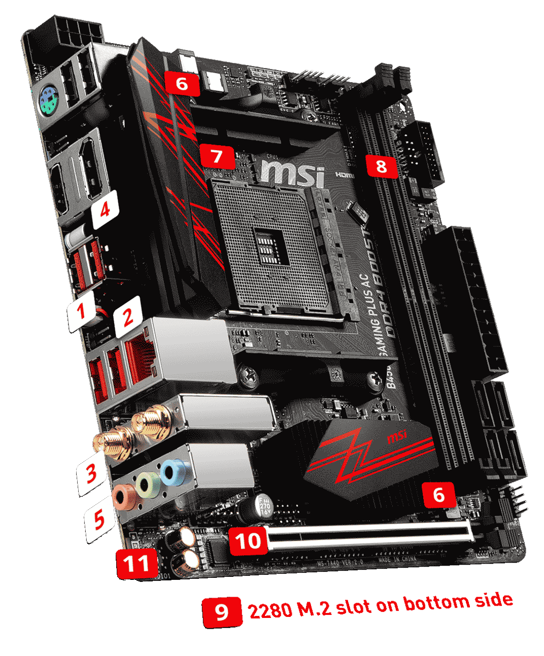 MSI B450I Gaming Plus AC
